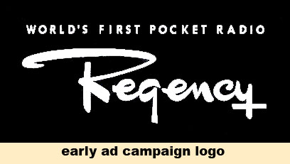 Regency TR-1 early ad logo